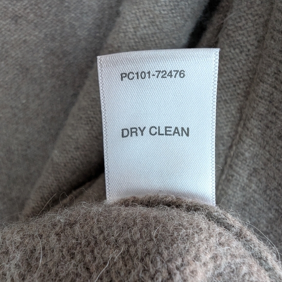 Pendleton Wool Angora Open Front Cardigan Brown Petite Large - Picture 5 of 9